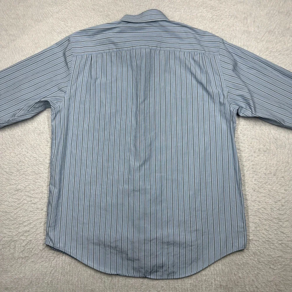 Banana Republic Long Sleeve Button Down Office Dress Shirt Blue Men's Size L